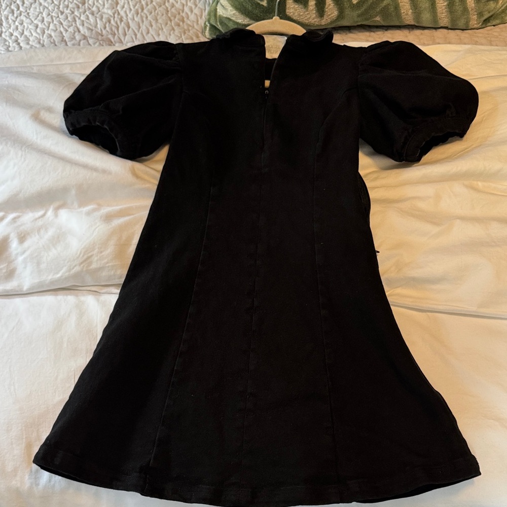 Tuckernuck Hyacinth House Black Puff Sleeve Dress